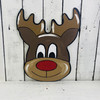 Big Nose Reindeer Unfinished Cutout, Wooden Shape, Paintable Wooden MDF