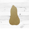 Butternut Squash, Food Shape, Unfinished Cutout, Wooden Shape, Paintable Wooden MDF