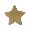 Pine Patriotic Star, Patriotic  Shape Unfinished Wood Cutout, Paint by Line, Pine