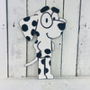 Dalmatian, Kids Shape Unfinished Wood Cutout, Paint by Line