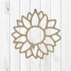 Flower Ornament Outline, Christmas Shape, Unfinished Wood Craft Shape