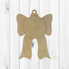 Bow with ornament, Christmas Shape, Paint by Line