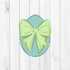 Easter Egg with Bow, Kids Shape Unfinished Wood Cutout