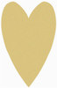 Long Heart Unfinished Cutout, Wooden Shape, Paintable Wooden MDF
