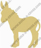 Donkey Unfinished Cutout, Wooden Shape, Paintable Wooden MDF