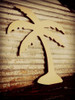 Palm Tree Unfinished Cutout, Wooden Shape, Paintable Wooden MDF