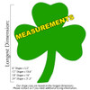 3 leaf clover Unfinished CutoutB MEASUREMENTS