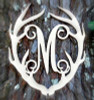 Antler Monogram Framed Letter Wooden Unfinished Craft-M