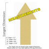 Basic Arrow Unfinished Cutout, Wooden Shape, Paintable Wooden MDF DIY