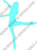 Ballerina 3 Unfinished Cutout, Wooden Shape, Paintable MDF DIY Craft