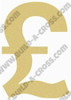 British Pound Unfinished Cutout, Wooden Shape, Paintable DIY Craft