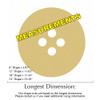 Button Unfinished Cutout Paintable Wooden MDF Craft measurments