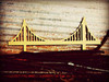Golden Gate Bridge Unfinished Cutout, Wooden Shape, MDF DIY Craft