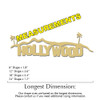 Hollywood Hills Unfinished Cutout, Wooden Shape, MDF DIY Craft