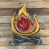 Camp Fire Unfinished Cutout Paintable Wooden MDF