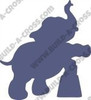 Circus Elephant Unfinished Cutout, Wooden Shape, Paintable MDF Craft