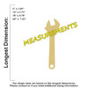 Crescent Wrench Unfinished Cutout, Wooden Shape, MDF DIY Craft