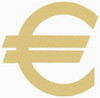 Euro Dollar Unfinished Cutout, Wooden Shape, Paintable MDF DIY Craft