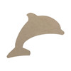 Dolphin Unfinished Cutout, Wooden Shape, Paintable MDF DIY Craft