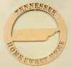 Circle Home Sweet Home State Wooden Art DIY Craft MDF