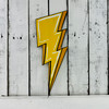 Lightning Bolt Unfinished Cutout, Wooden Shape, Paintable Wooden MDF