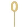 Rockwell Number Cake topper With Stick Wooden Unfinished DIY Craft