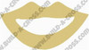 New York Lips Unfinished Cutout, Wooden Shape, MDF DIY Craft