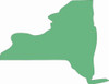 A New York State Unfinished Cutout, Wooden Shape, MDF DIY Craft