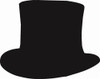 Top Hat Unfinished Cutout, Wooden Shape, MDF DIY Craft