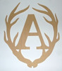 Wooden Antler Monogram Letter, Beadboard Unfinished  DIY Craft