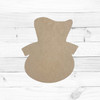 Snowman Head Unfinished Cutout, Wooden Shape, Paintable Wooden MDF