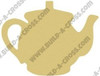 Teapot Unfinished Cutout Paintable Wooden MDF build-a-cross