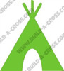 Tee Pee Unfinished Cutout, Wooden Shape, Paintable Wooden MDF DIY