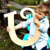 Unfinished DIY Letter Wooden Decor-U