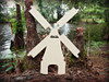 Windmill Unfinished Cutout, Wooden Shape, Paintable Wooden MDF DIY
