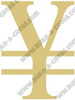 Yen Unfinished Cutout, Wooden Shape, Paintable Wooden MDF