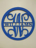Circle Frame Family Name Unfinished Framed Monogram-WILLIANS