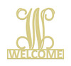 Monogram Family Name, Welcome Door Hanger,  Framed Monogram