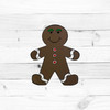 Gingerbread Man with feet finished Cutout
