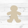 Gingerbread Man with feet Unfinished Cutout