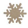 Snowflake #2 Unfinished Cutout, Wooden Shape, Paintable Wooden MDF DIY Craft