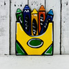 Pack of Crayons Unfinished Cutout, Wooden Back to School Shape MDF Cutout DIY Project