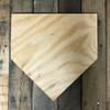 Wooden Pine Cutout, Home Plate, Unfinished Wood Shape, DIY Craft