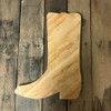 Wooden Pine Cutout, Boot, Unfinished Wood Shape, DIY