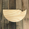 Wood Pine Shape, Watermelon, Unpainted Wood Cutout Craft