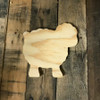Wood Pine Shape, Sheep, Unpainted Wooden Cutout DIY