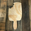 Wood Pine Shape, Popsicle, Unpainted Wooden Cutout DIY