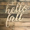 Script Hello Fall, Alphabet Paintable DIY