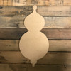 Double Long Ornament, Craft Unfinished Wood Shape