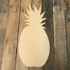 Wood MDF Pineapple Shape, Wooden Pineapple Paintable Shape